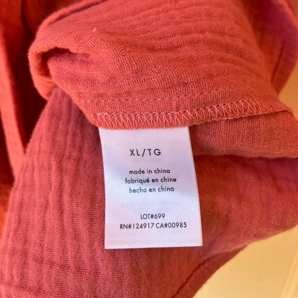 Onia Cotton Gauze Wrap Dress XL - Picture 10 of 11